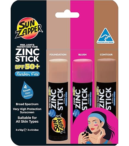 Amazon.com: Sun Zapper Extreme Zinc Sunscreen Stick SPF 50+ Purple
