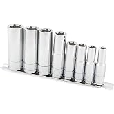 Titan 68302 8-Piece 3/8-Inch and 1/2-Inch Drive External Star Deep Socket Set