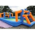 FYTEINFLA Inflatable Soccer Basketball Sports Court Inflatable Soccer Pitch Field 2 in 1 Multiple Sport Game with Blower& Floor Mat for Birthday/School Playground/Family/Team Games (with Floor mat)