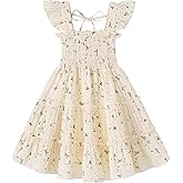 YOUNGER TREE Toddler Girl Dress Kids Sleeveless Ruffle Dresses for Girls Summer Outfits Beach Sundress