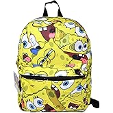 Fast Forward SpongeBob Square Pants All Over Print 16" Backpack