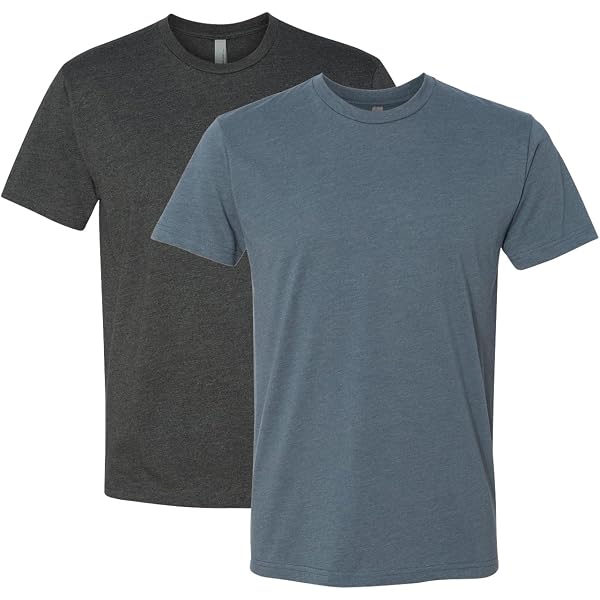 Next Level Apparel 6240 Men's Premium V-Neck T-Shirt - Medium, Black/Purple Heather