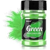 Green Mica Powder - 2.1 Ounces/ 60 Grams - Natural Epoxy Resin Dye –Mica Powder for Makeup, Epoxy Resin Art, Acrylic Paint, Fine Arts,Soap Making, Acrylic Nail