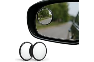 SteadMax 2 Pack Blind Spot Mirrors, HD Glass Wide Angle Convex Rearview Mirrors for Cars, Trucks, SUVs (2 Pack)