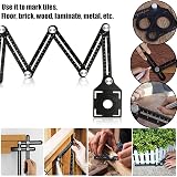 JIRENSH Multi Angle Measuring Ruler Angleizer Template Tool view 7