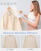 BEAUTURAL Clothes Steamer Foldable Portable 1000W 30s Heat Up White view 6