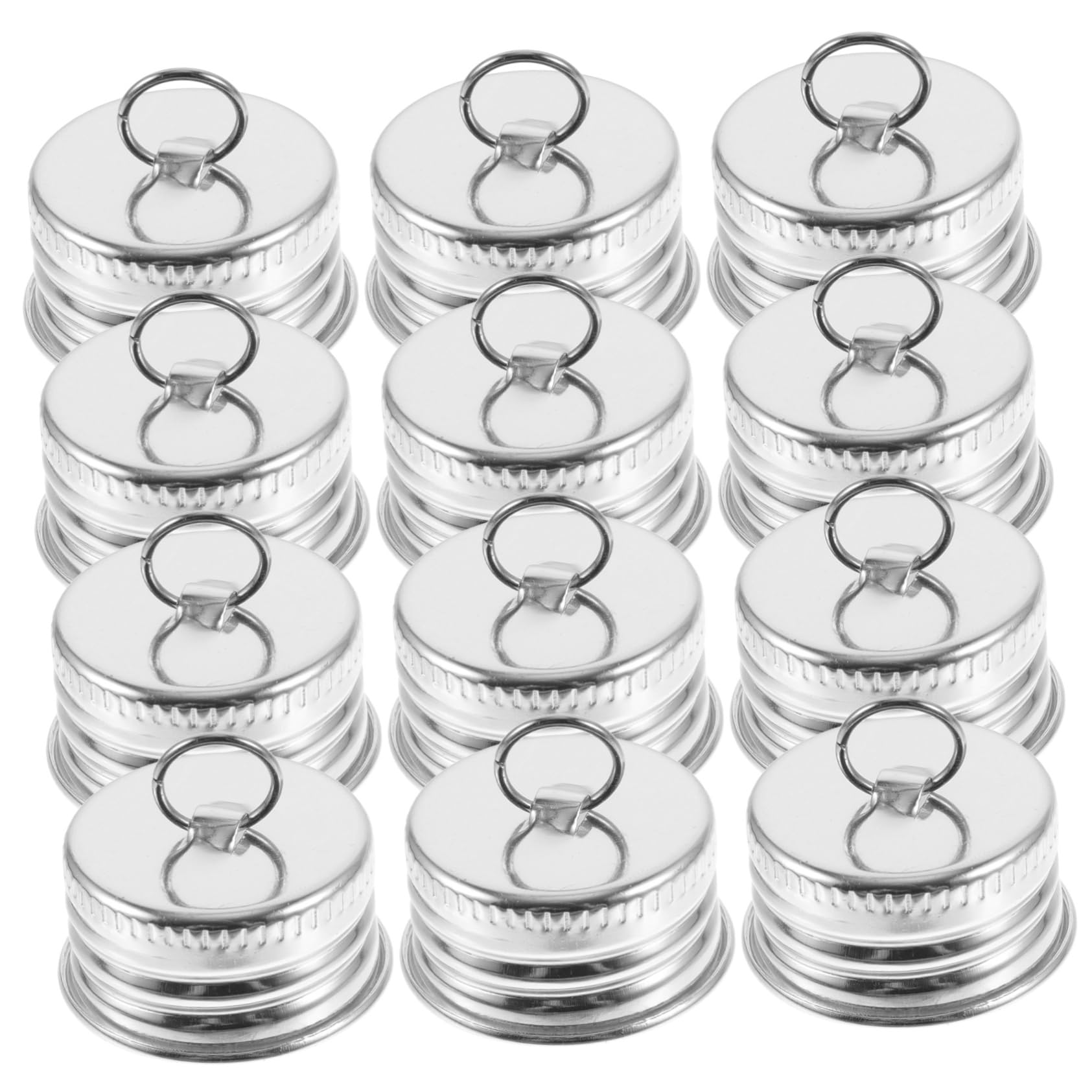 Hoement 20pcs Shackle aluminum cover aluminum screw top caps glass bottles caps bottle cap replacement reusable bottle caps metal jars bottle caps jars metal lids screw cap household