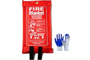 ZhurongGod Fire Blankets Emergency for Home-Fire Blanket for Home and Kitchen,Fiberglass Fire Blankets for Fireplace Camping Car BBQ. Essential Fire Blankets Emergency Gear for Home Safety (1 Pack)