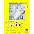 Strathmore 370-9 300 Series Tracing Pad, 9"x12" Tape Bound, 50 Sheets,White.