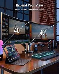 HUANUO Dual Monitor Stand for 13 to 40