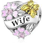 DALARAN 925 Sterling Silver Mother Daughter Sister Wife Friend Grandma Charms Bead for Charm Bracelet Necklace