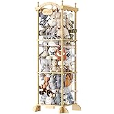 COSYLAND Stuffed Animal Storage Zoo Wood Toy Organizer