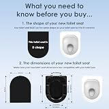 AQUALONA Premium Thermoplastic Toilet Seat D Shape Soft Close Sage view 2