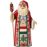 Enesco Jim Shore Heartwood Creek Christmas Around The World Hungarian Santa Figurine, 7.2 Inch, Multicolor