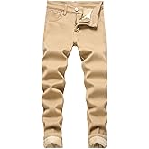 Anbreuinron Boy's Fleece Lined Jeans Winter Jeans Thermal Thick Stretchy Skinny Fit Fashion Casual Denim Jeans Pants