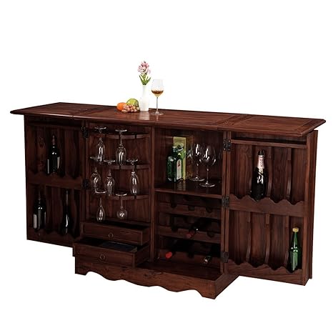 Inhouz INHZ0855(M) Bar Cabinet (Brown)
