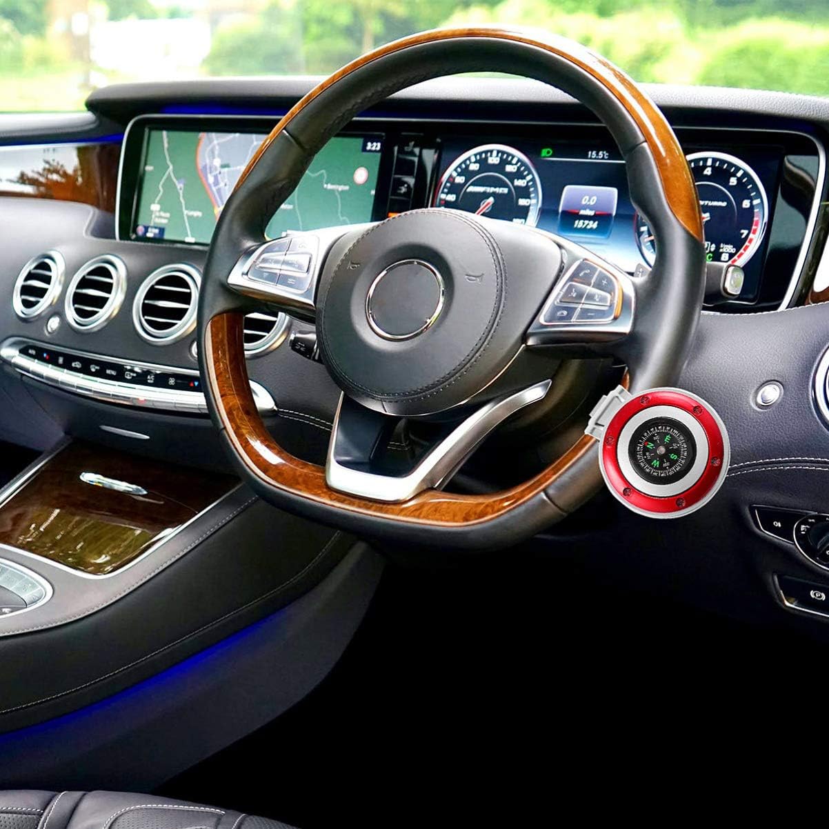IMIKEYA Steering Wheel Spinner Power Handle Spinner Accessory Knob for Cars Trucks Semis Tractors Boats Golf Carts: Automotive