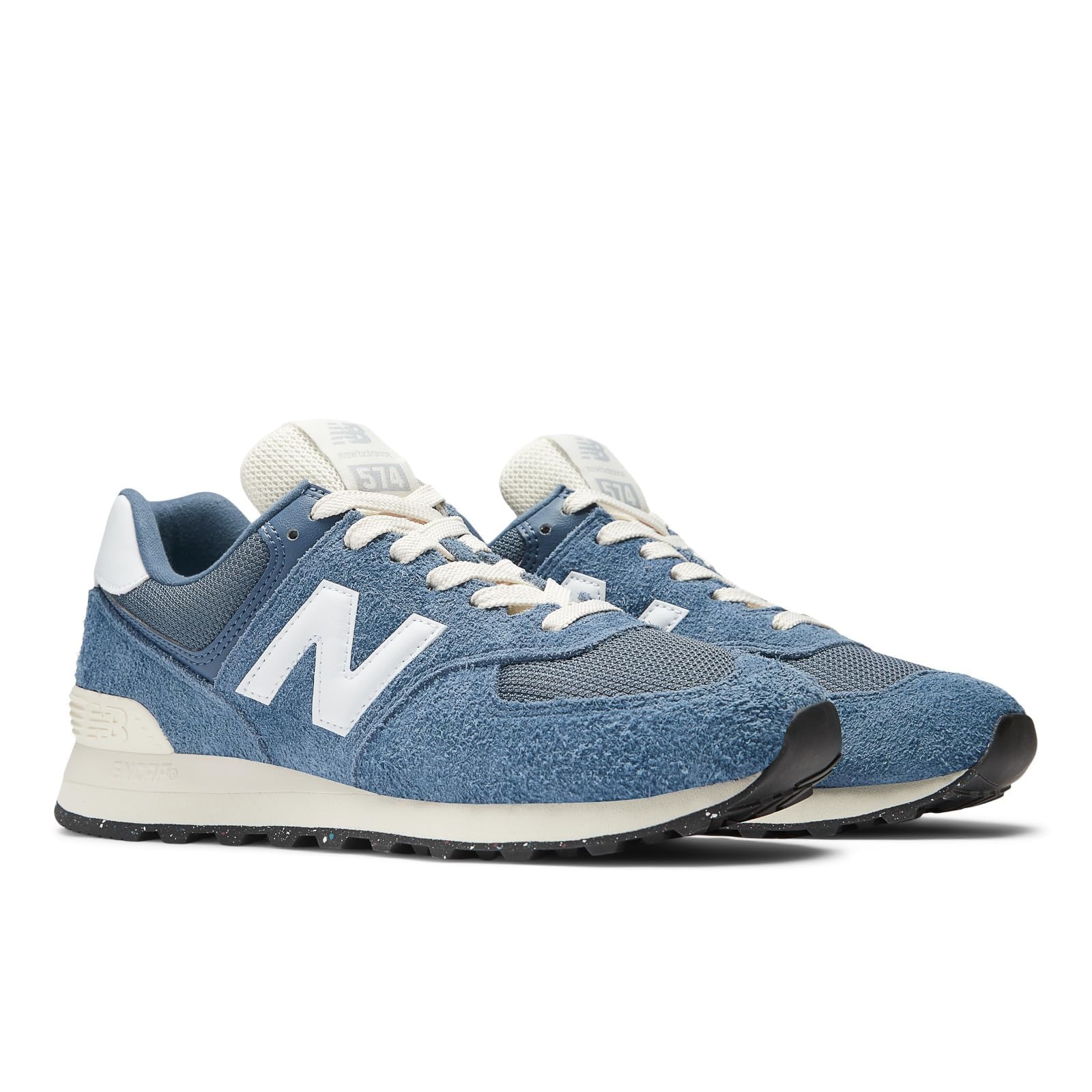 New Balance Unisex 574 V2 Varsity Suede Sneaker, Blue, 4 US Men
