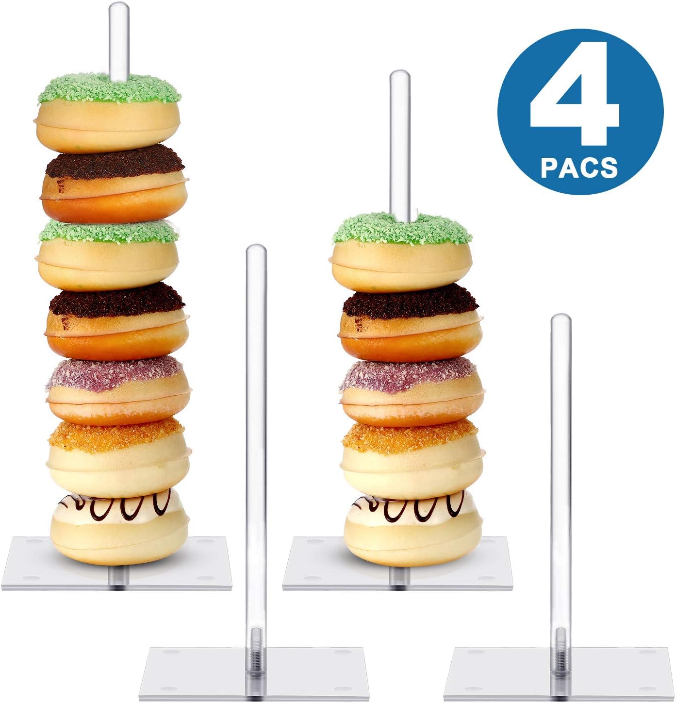 Acrylic Donut Stands Clear Bagels Holder Doughnut Dessert Stand Table