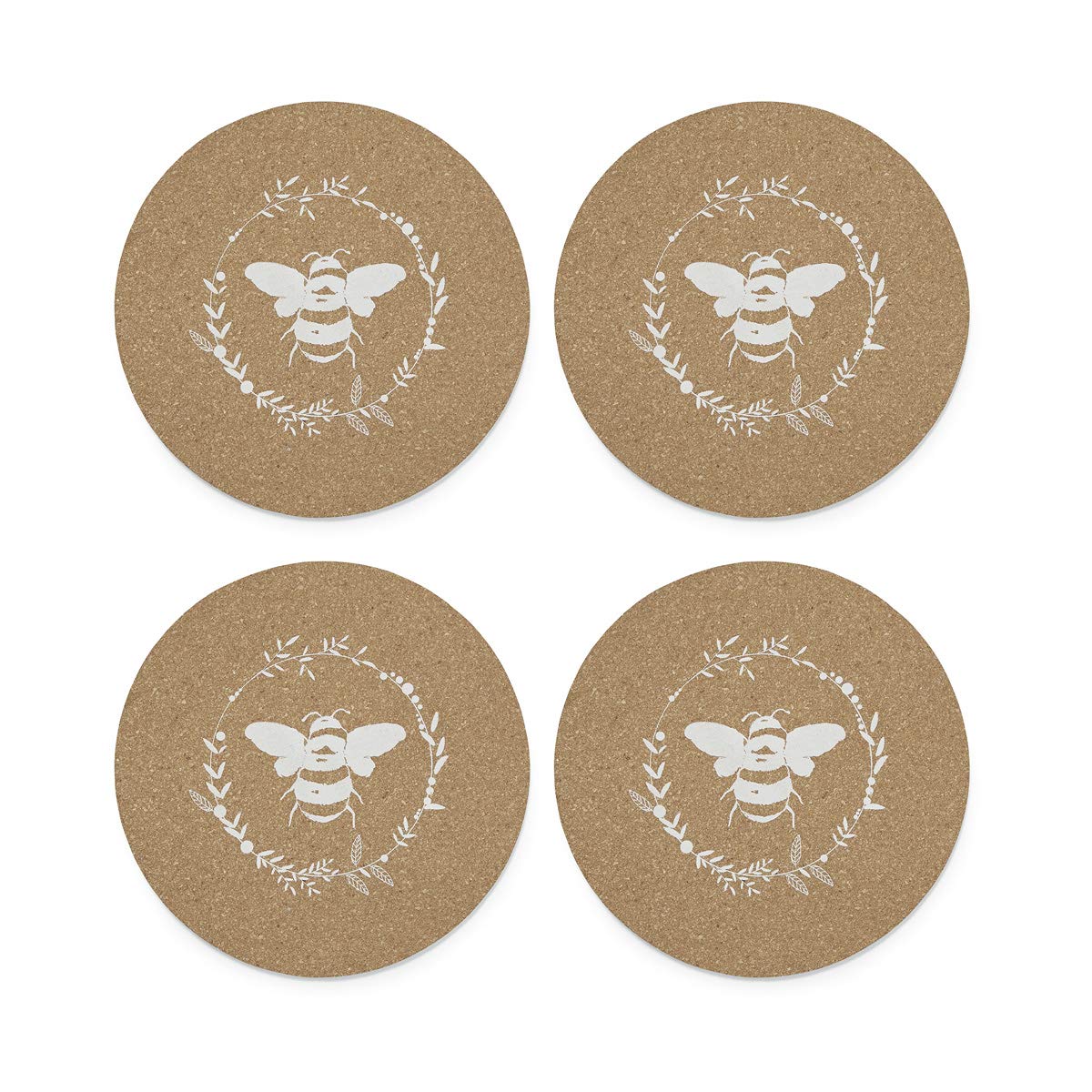 Cooksmart Pack of 4 Table Place Mats | Place Mats For Table With British Designs | Mats For All Types Of Kitchens - Bumble Bees