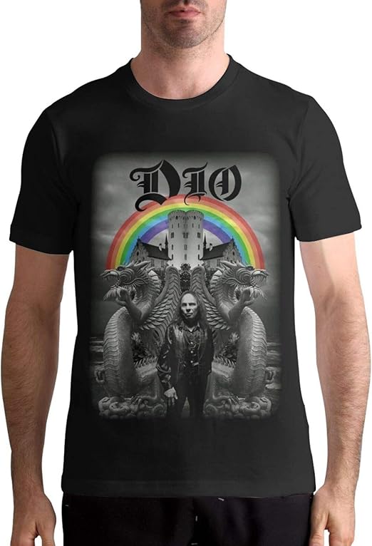 Black Sabbath T Shirt Ronnie James Music Dio Vintage Short Sleeve