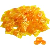 Butterscotch Discs Individually Wrapped Hard Candy, 3 lb | Classic Yellow Scotch Candy