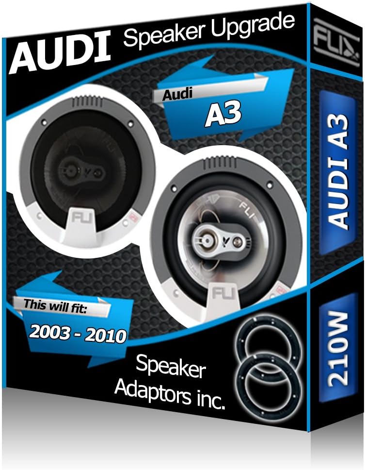 FLI A3 Front Door Speakers car speakers + speaker adapter pods 210W