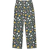 Tools Construction Equipment Lounge Pajama Pants Soft PJ Bottoms for Sleepwear Ages 6-14 Years