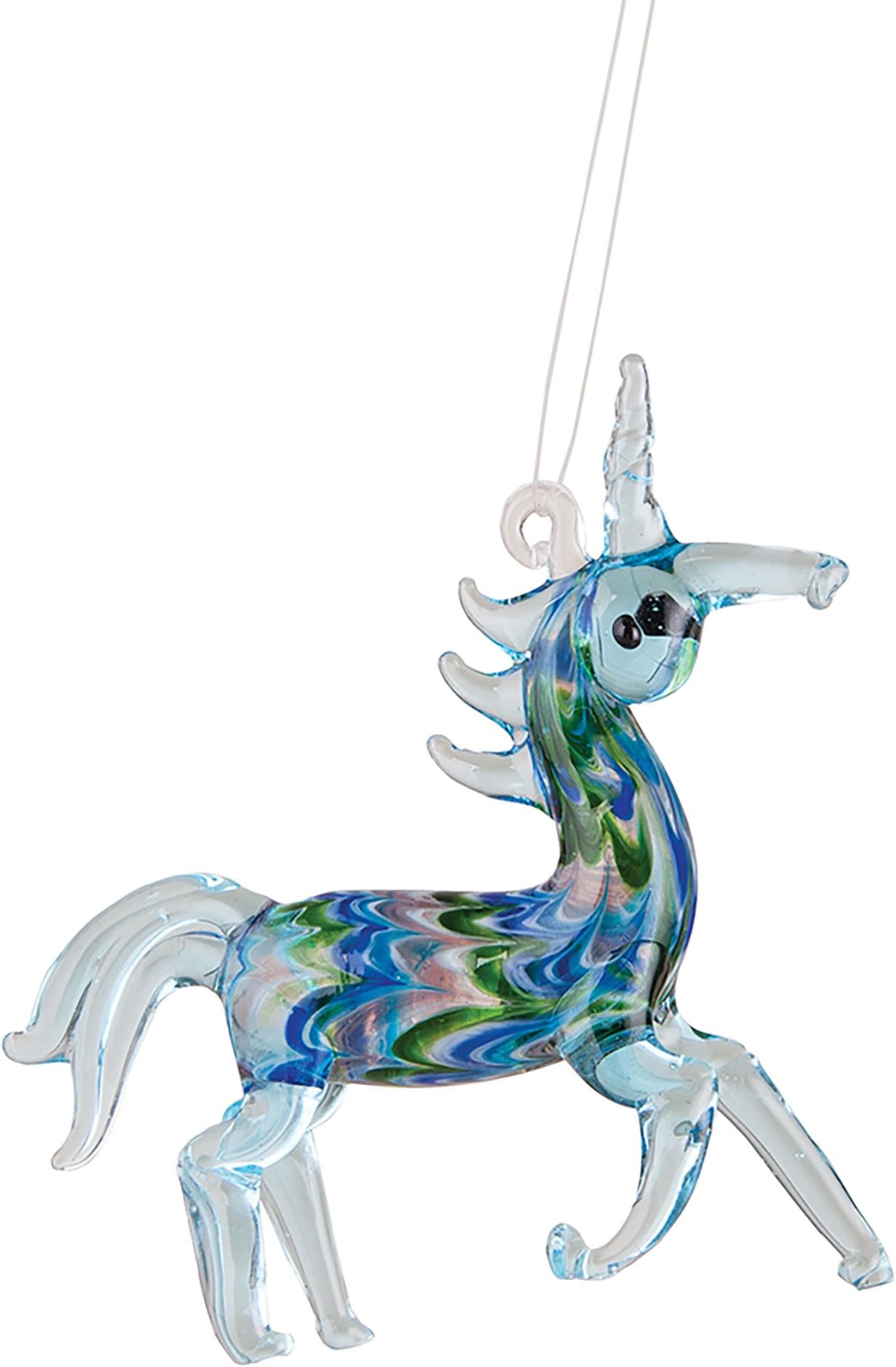 GALLERIE II Art Glass UnicChristmas Xmas Ornament Christmas Xmas Ornament Christmas Xmas Ornament Multi