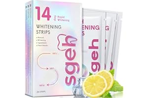 Teeth Whitening Strips Sensitive -14 Treatments Professional Tooth Whitening Strips -Safe for Enamel-Non Sensitive Teeth Whit