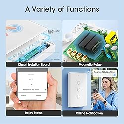 SMATRUL Zigbee Smart Touch Switch Compatible with