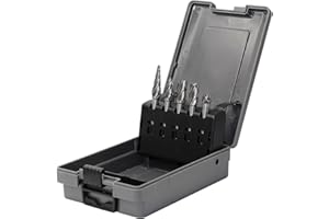 YUFUTOL Carbide Burrs for Aluminum - 5pcs Aluma Cut Carbide Rotary Burr Files Set 1/4"(6.35mm) Shank for Die Grinder Drill,Metal Carving,Polishing,Engraving, Drilling