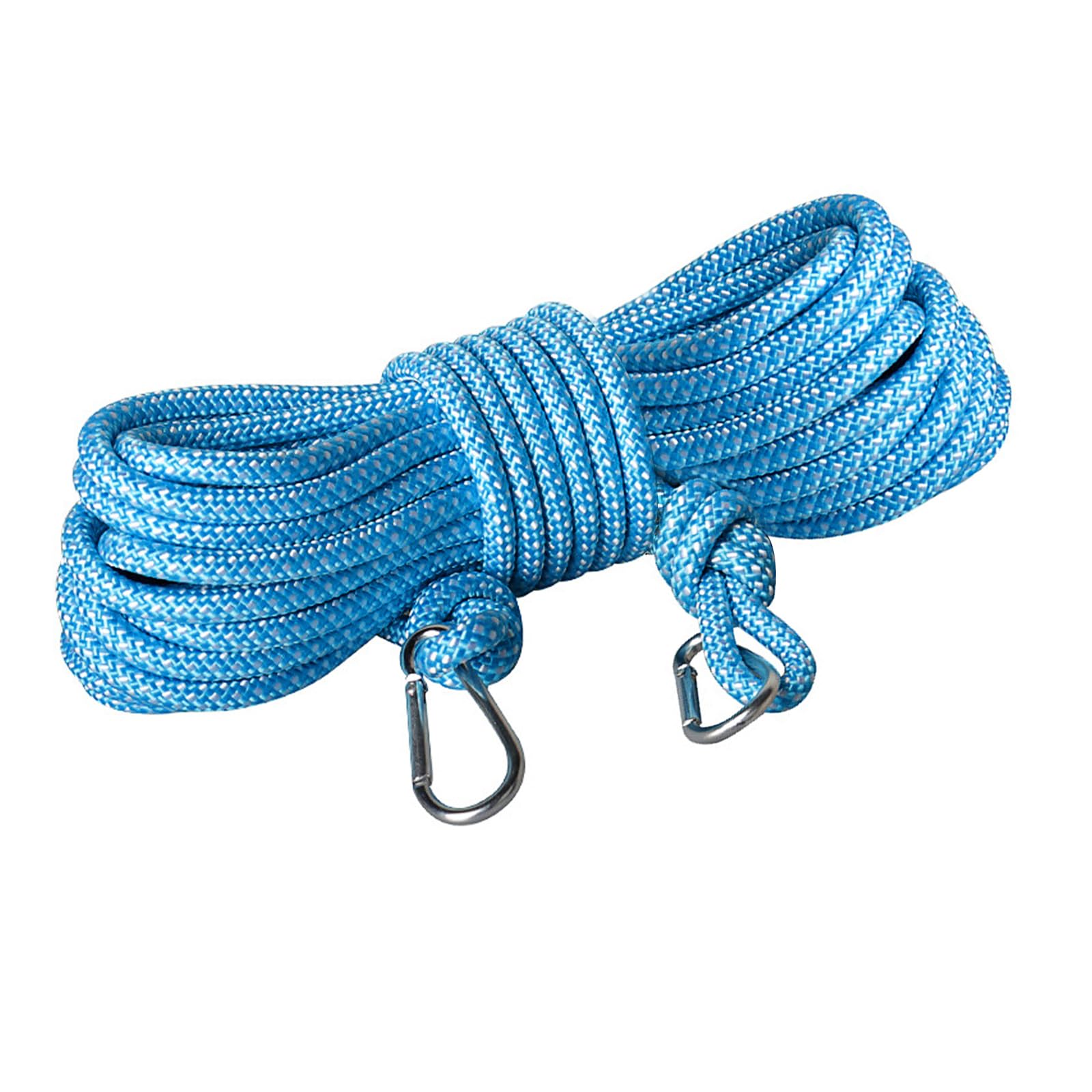 Washing Line Rope 15m Polyester Ropes 8mm Clothes Line Multipurpose Strong Rope Laundry Line for Outdoor Indoor Laundry Drying, Garden, Camping (15M Blue)