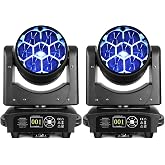 BETOPPER Moving Head Light 7x40W RGBW Beam/Wash/Zoom/CTO Effect Bee Eye LED Stage Lighting Spot Lights with Sound Activated for DJs, Bars, Christmas, and Home Party Lighting,2 Packs