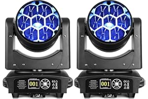 BETOPPER Moving Head Light 7x40W RGBW Beam/Wash/Zoom/CTO Effect Bee Eye LED Stage Lighting Spot Lights with Sound Activated f