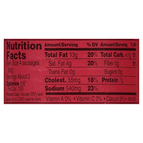 BRYAN VIENNA SAUSAGE, 4.6 OUNCE PULL-TOP CAN (PACK OF 1) | CANNED MEAT | KETO FOOD, KETO SNACKS | LOW CARB HIGH PROTEIN SNACKS | COMPARE TO OTHER BRANDS OF VIENNA SAUSAGES & SMOKED SAUSAGES