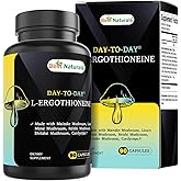 Best Naturals Day-to-Day L-Ergothioneine 25 mg with Maitake Mushrom, Lion's Mane Mushroom, Reishi Mushroom 90 Capsules