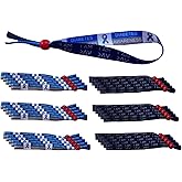 A1C WEAR 30pk Diabetes Awareness Reversible Cloth Wristbands with Non-locking Slide Bead - Diabetes Awareness/I Am Greater than Highs and Lows