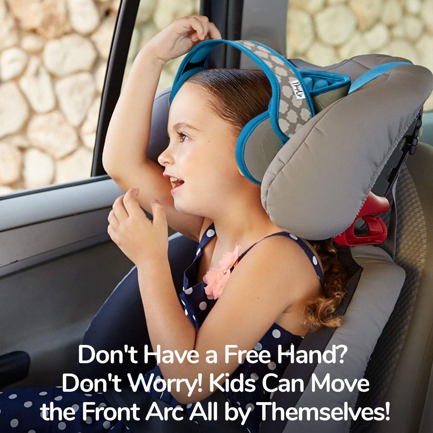 Amazon Fr Napup Support Cale Tete Pour Enfant Appui Tete De Siege Auto Coussin De Soutien Confortable Pour La Nuque Pour Bien Dormir En Voiture Bleu