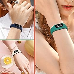 Gheper 3PCS Soft Silicone Bands Compatible with