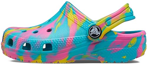 Crocs Classic Marbled Tie-Dye Clog (Little Kid/Big Kid) Digital
