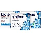 biotène Dry Mouth Lozenges for Dry Mouth and Fresh Breath, Dry Mouth Relief and Breath Freshener, Refreshing Mint - 27 Count 