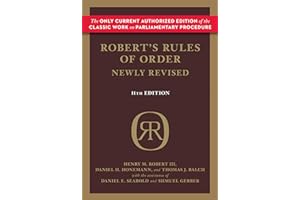 Robert's Rules of Order Newly Revised