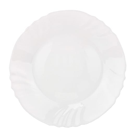 VAN WELL Plato Ebro Plano 25,5 cm de Opal de Vidrio Templado ...
