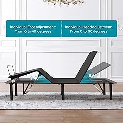 HUAHOME Twin XL Electric Adjustable Bed Base