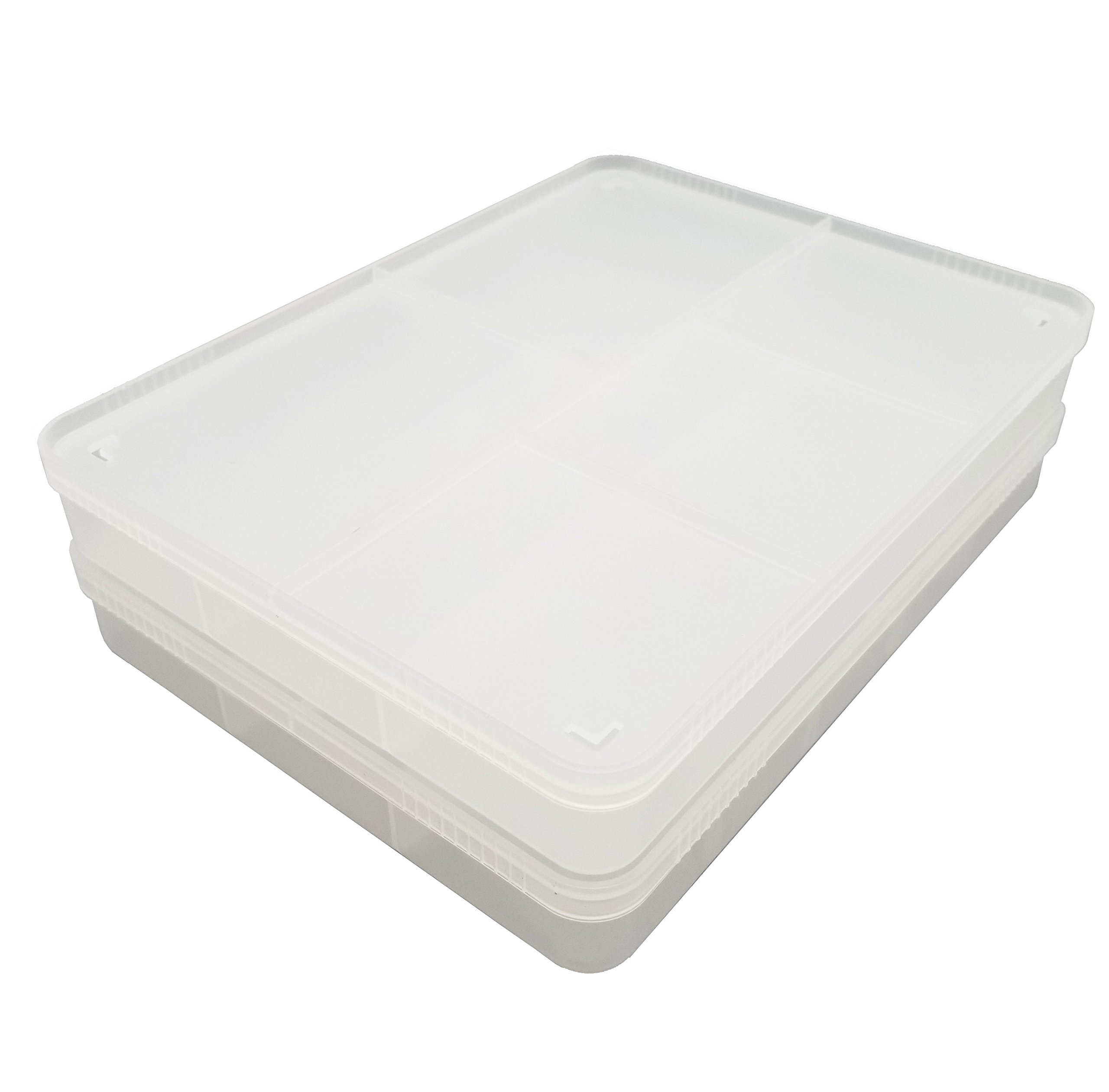 プラモ向上委員会 plamokojo 仕分けトレイ for プラモ 2個セット ホビー用工具 PMKJ004W クリアーホワイト商品画像