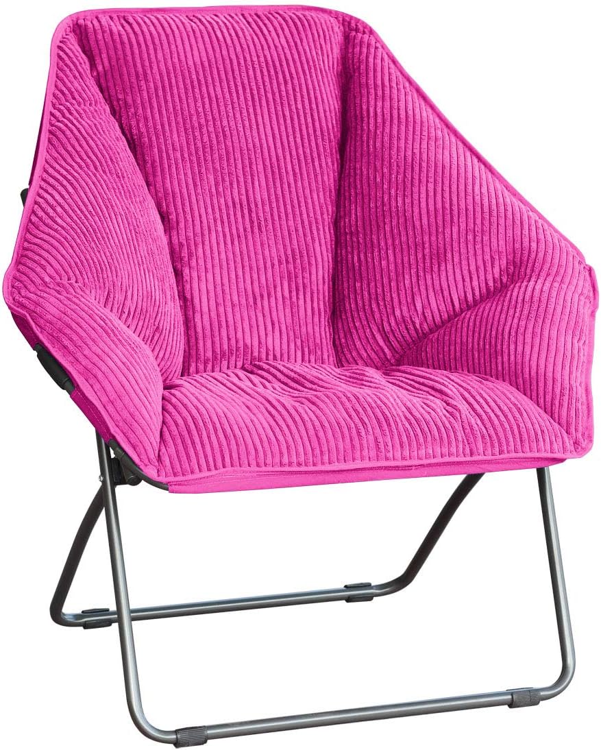 Gray Hexagon Folding Dish Chair: Furniture & Decor