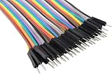 HALJIA 120pc 4inch Breadboard Jumper Wires M/M F/F M/F Arduino Projects view 2