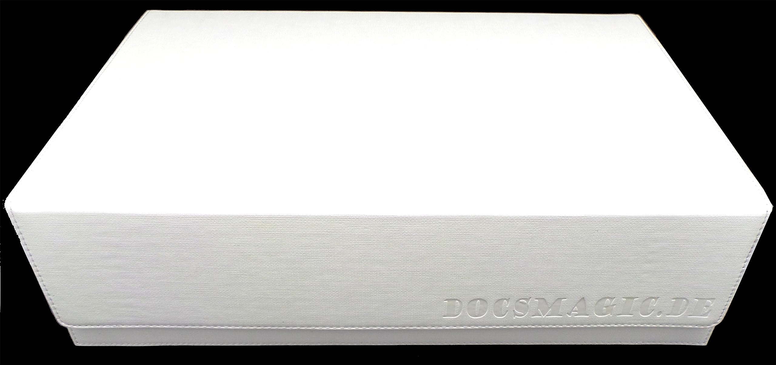docsmagic.de Premium 3-Row Trading Card Storage Box White + Trays & Divider - MTG PKM YGO
