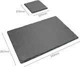 Maison & White Natural Slate Placemats & Coasters 8pc Set view 4